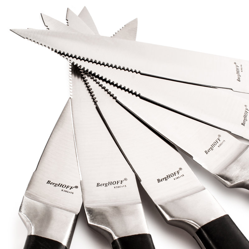 BergHOFF Essentials Classico 12Pc Stainless Steel Steak Knife Set, 5